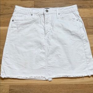 Just Black Denim White Jean Mini Skirt Women’s M